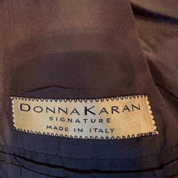 Donna Karan 100% Wool Blazer Gray size 42R Vintage Made in Italy - Picture 5 of 13